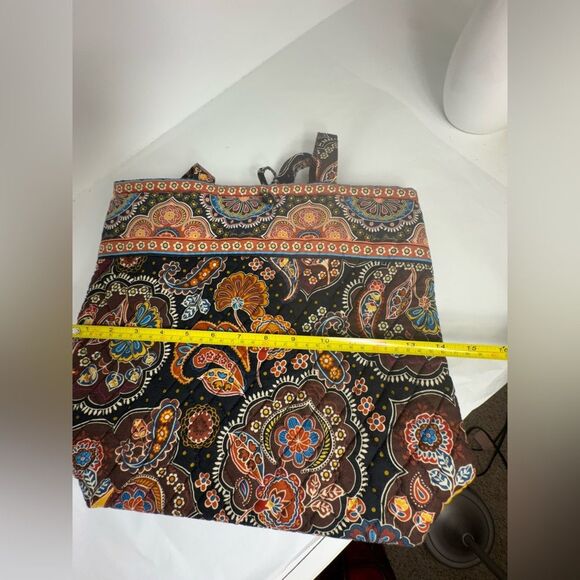 Authentic Vera Bradley Premium Cotton Floral  Paisley Shoulder Bag  Multicolor - Picture 11 of 12